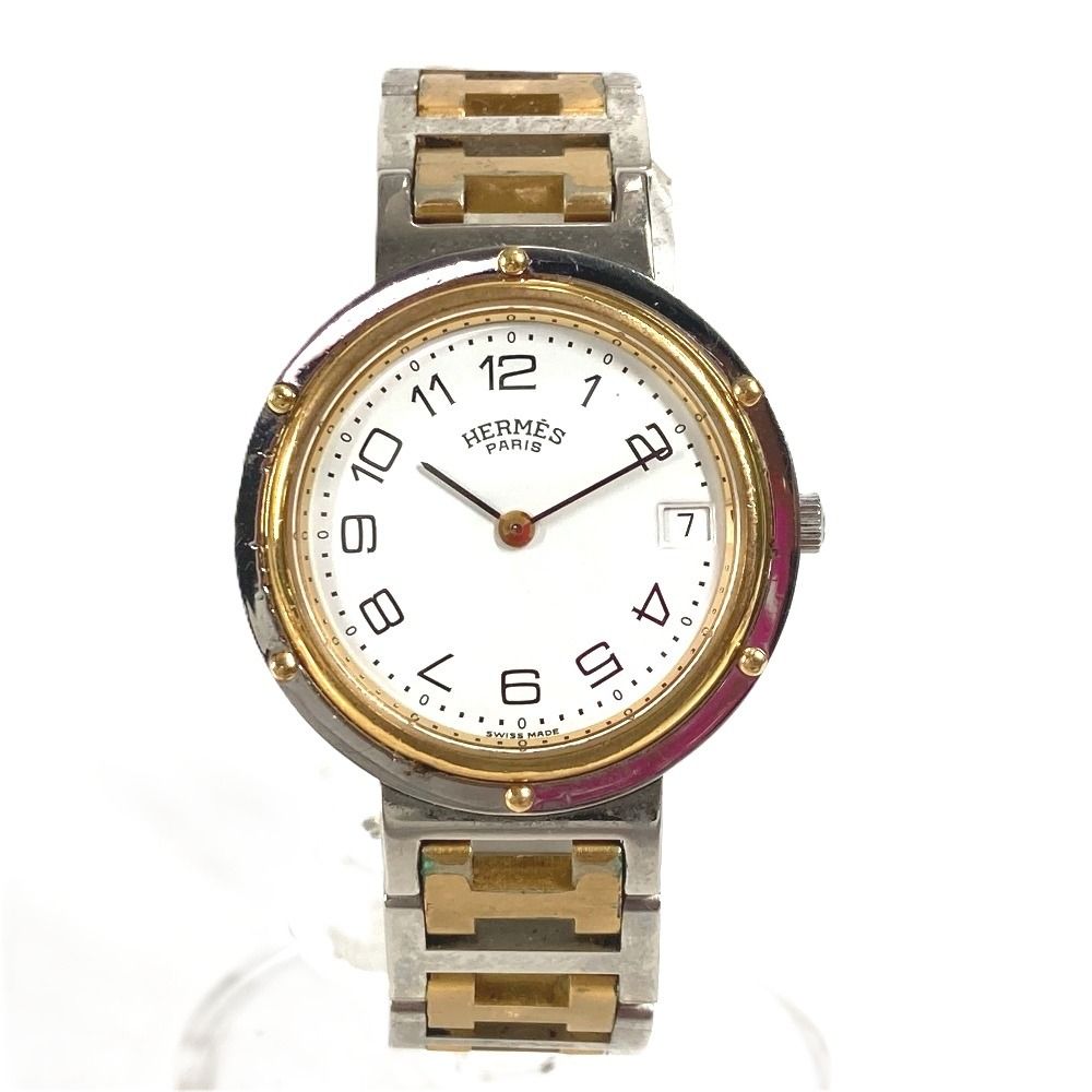 HERMES エルメス 腕時計 クリッパー SS/GP シルバー - メルカリ