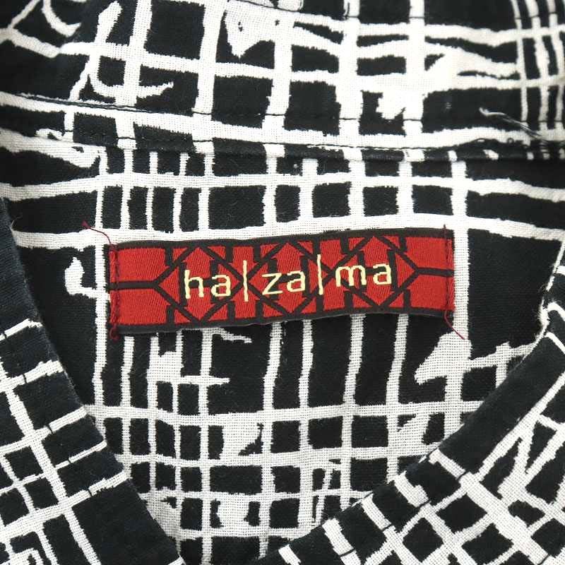 狂気を帯びて交わる五線のロングシャツ　hazama 7/1まで限定販売】ハザマ hazama 狂気を帯びて交わる五線の