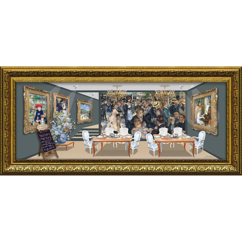 再値下げ❣️ピアノを弾く少女たち ルノアール 希少サイズ 額縁付き 再