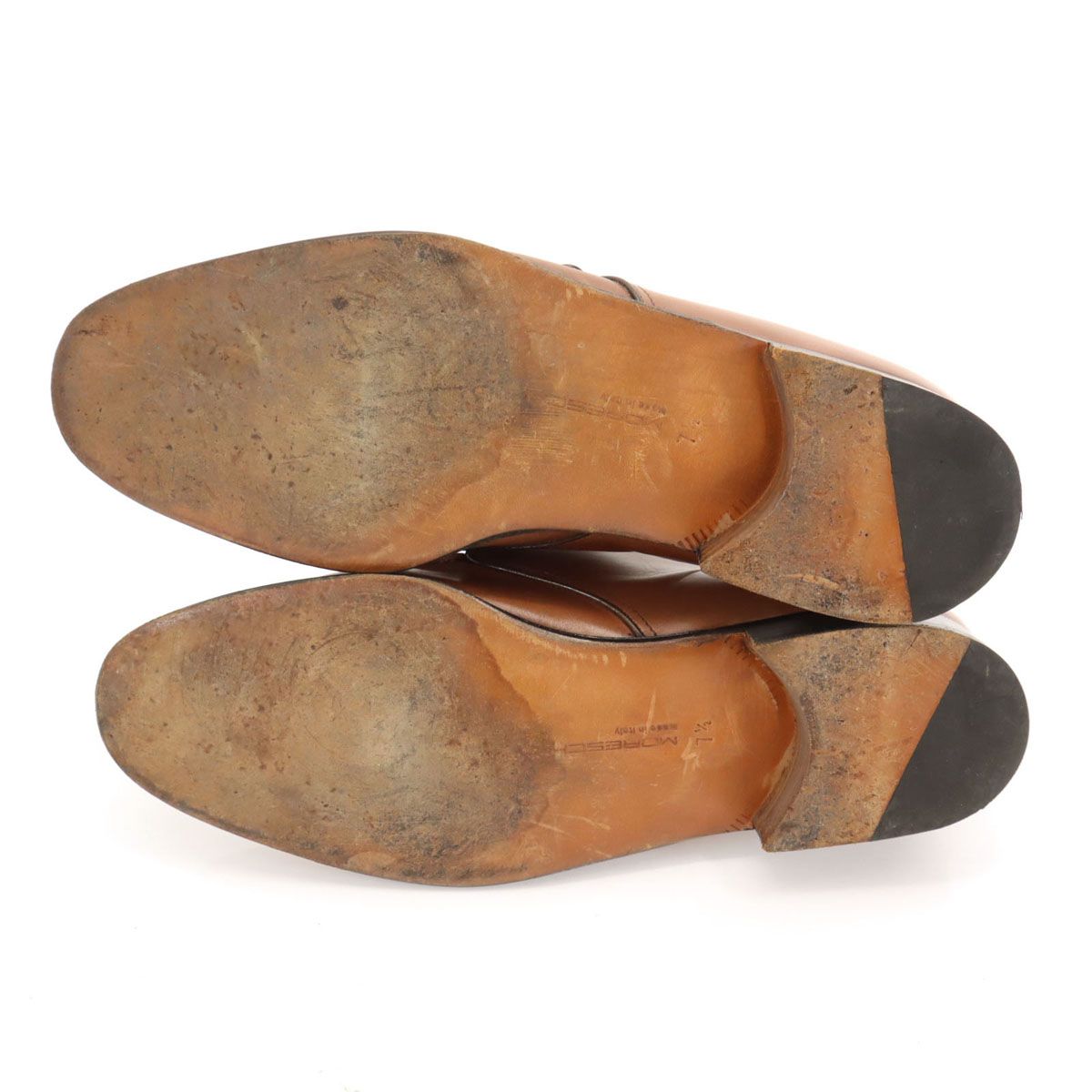 MORESCHI モレスキー イタリア製 ビジネスシューズ 71/2 キャメル