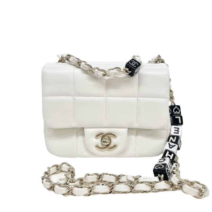 【新品】CHANEL ミニ フラップ ショルダー バッグ チョコバー 売切】シャネル チョコバー ミニフラップ ショルダーバッグ 黒