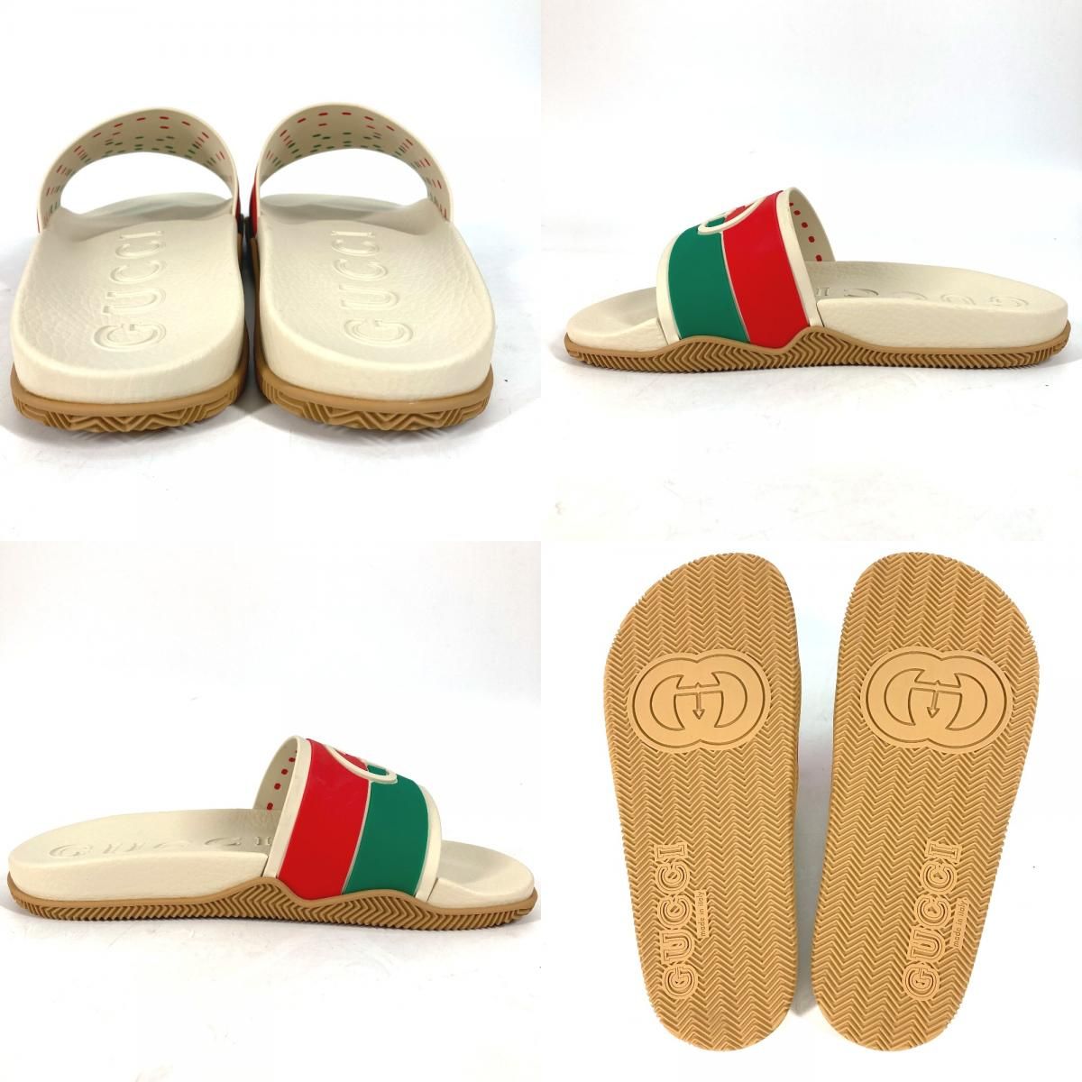 GUCCI■グッチ GGロゴ ラバー フラット サンダル GUCCI グッチ サンダル GG 655265 ラバー - メルカリ