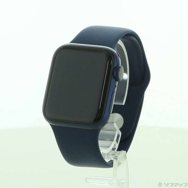 〔 品〕 Apple Watch Series 6 GPS 40mm ブルーアルミニウムケース ディープネイビースポーツバンド 198