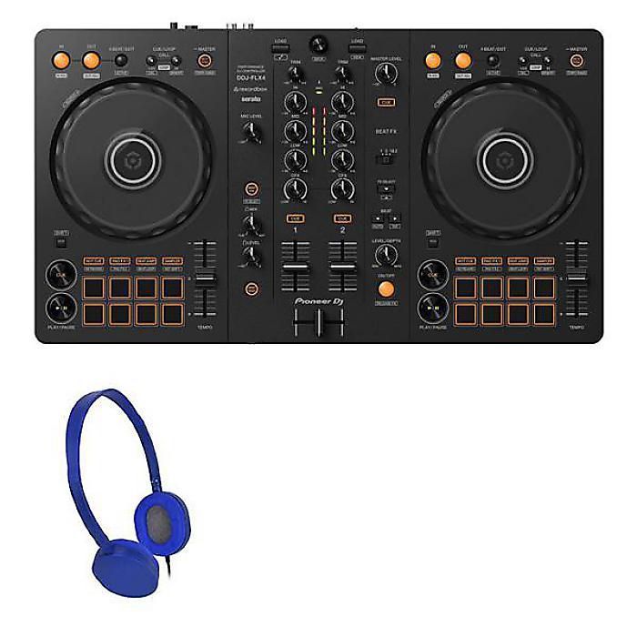 Pioneer DJ(パイオニア) / DDJ-FLX4 ヘッドホン(WH1-blue)セット