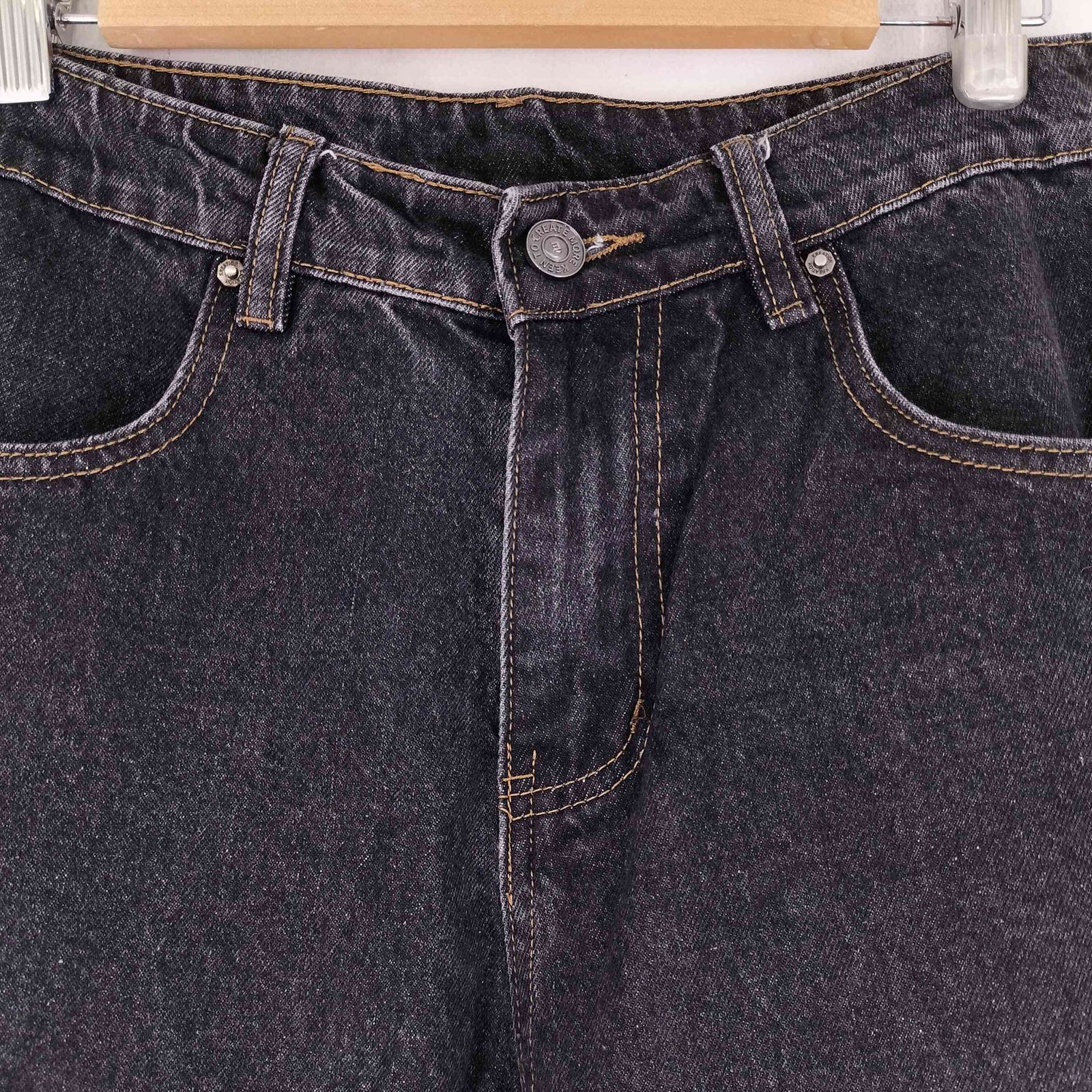 USED古着(ユーズドフルギ) {{KREATE}} リメイク ブラック デニムパンツ メンズ JPN：XS 【中古】【ブランド古着バズストア】 ユーズドフルギ USED古着 KREATE リメイクデニムパンツ メンズ JPN：S