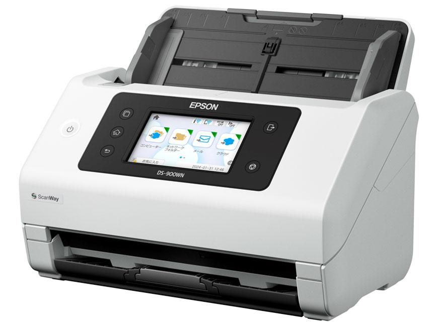 5営業日で発送 EPSON エプソン DS-900WN シートフィードスキャナー 両面読み取り可 A4 はがき 名刺 600 dpi USB 有線LAN接続