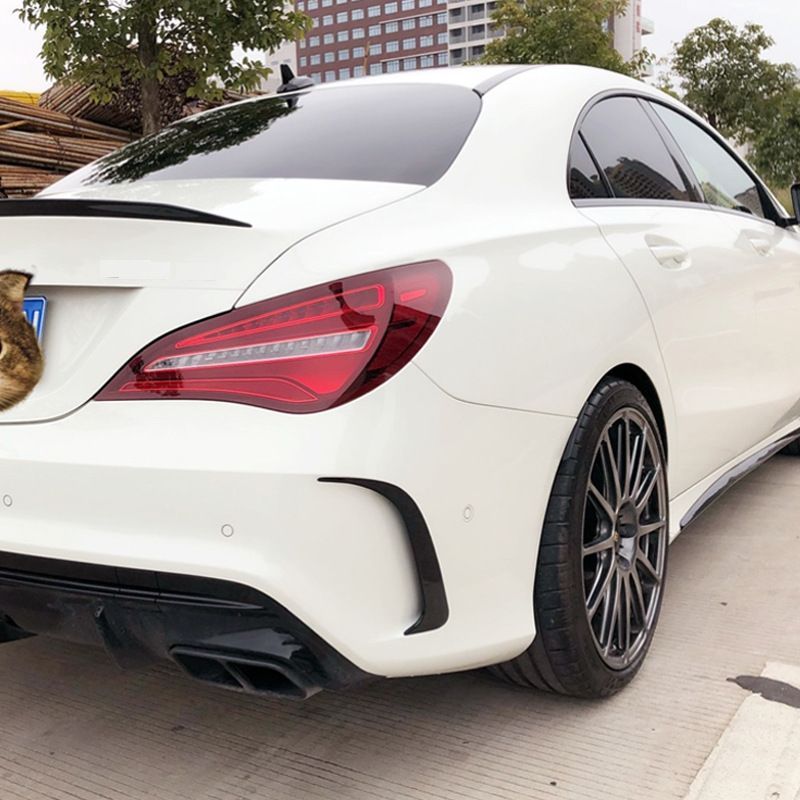 【送料無料】メルセデス・ベンツ CLA C117 2013-2019 AMG後風刀 車両改装用ステッカー ピアノブラック＆カーボンLYX在庫限り