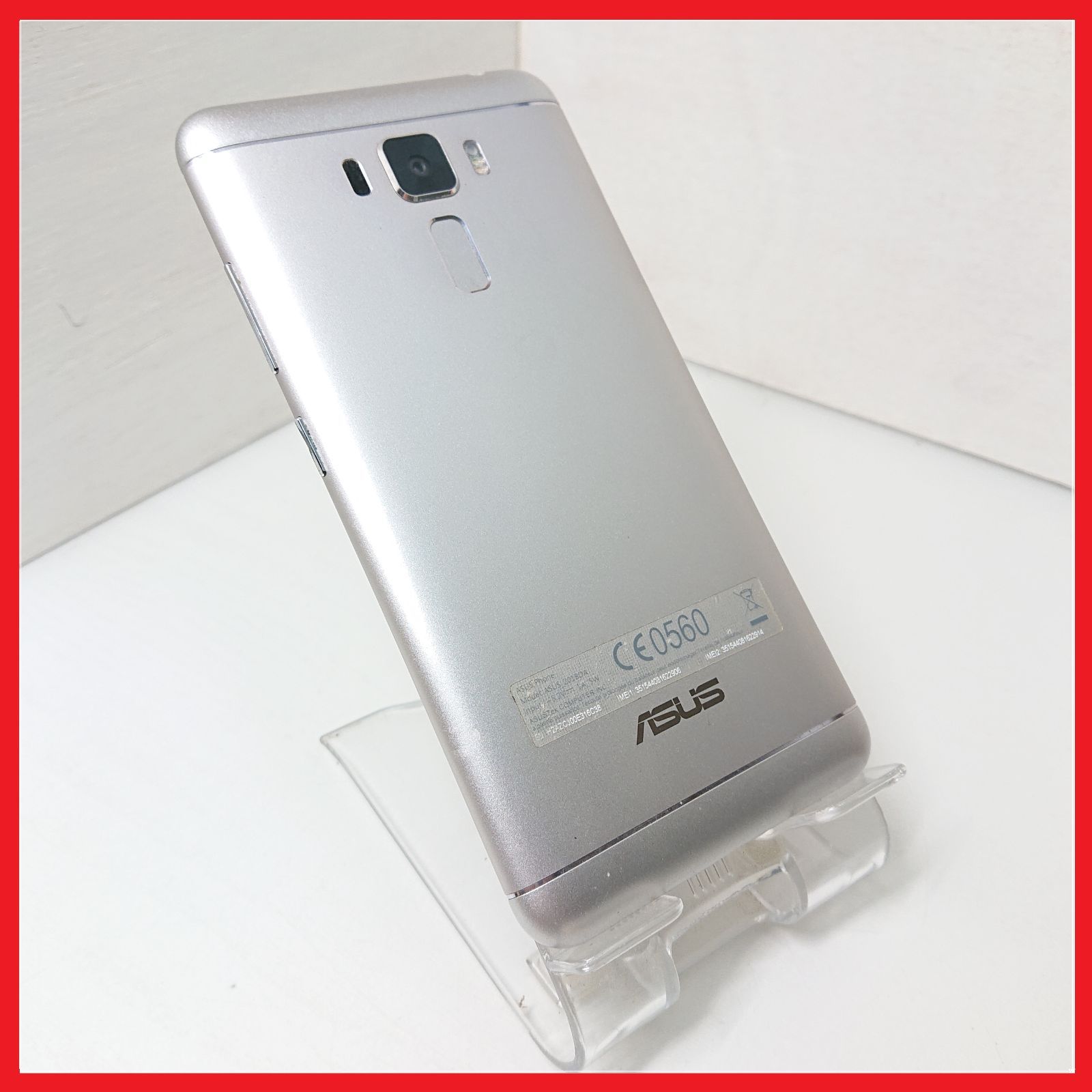 4Gスマホ】SIMフリー Z01BDA Zenfone3 Laser ：管理番号 159