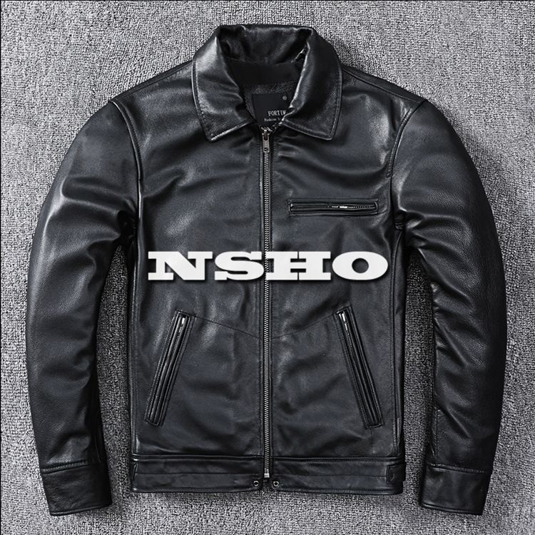 CiduLeathers / カウハイド/ 3rd / ※9日で終了します 上質 メンズ レザー ジャケット カウハイド 牛革 復刻30's トラッカー