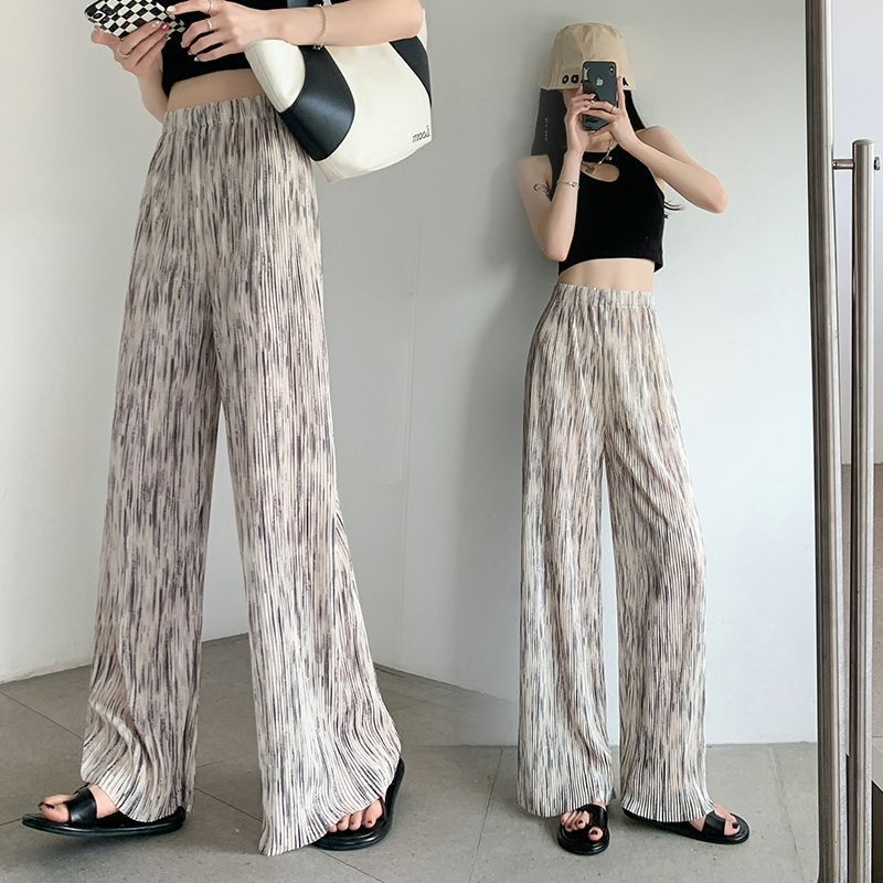 ロングパンツ 接触冷感 レディース ボトムス 薄い ワイドパンツ