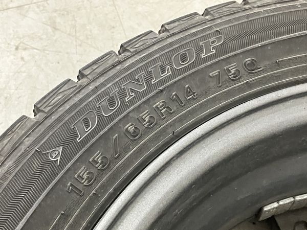 AIRNOVA ホイール 14インチ PCD 100 4穴 155/65R14 75Q タイヤ付 4本