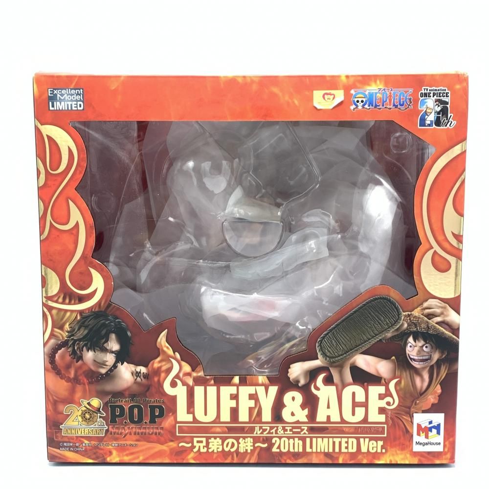 【中古】メガハウス P.O.P ルフィ＆エース 兄弟の絆 20th LIMITED Ver. Portrait.Of.Pirates ワンピース NEO-MAXIMUM[10]