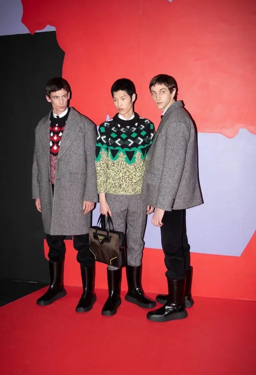Prada 20fw leather boots