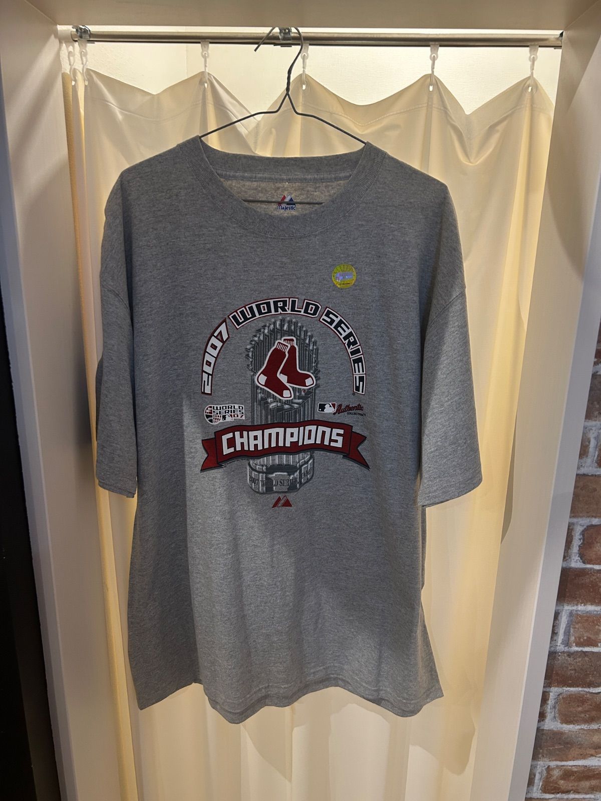 レッドソックス野茂majestic Tシャツ Mサイズ メキシコ製 新品タグ付レッドソックス野茂majestic Tシャツ Mサイズ