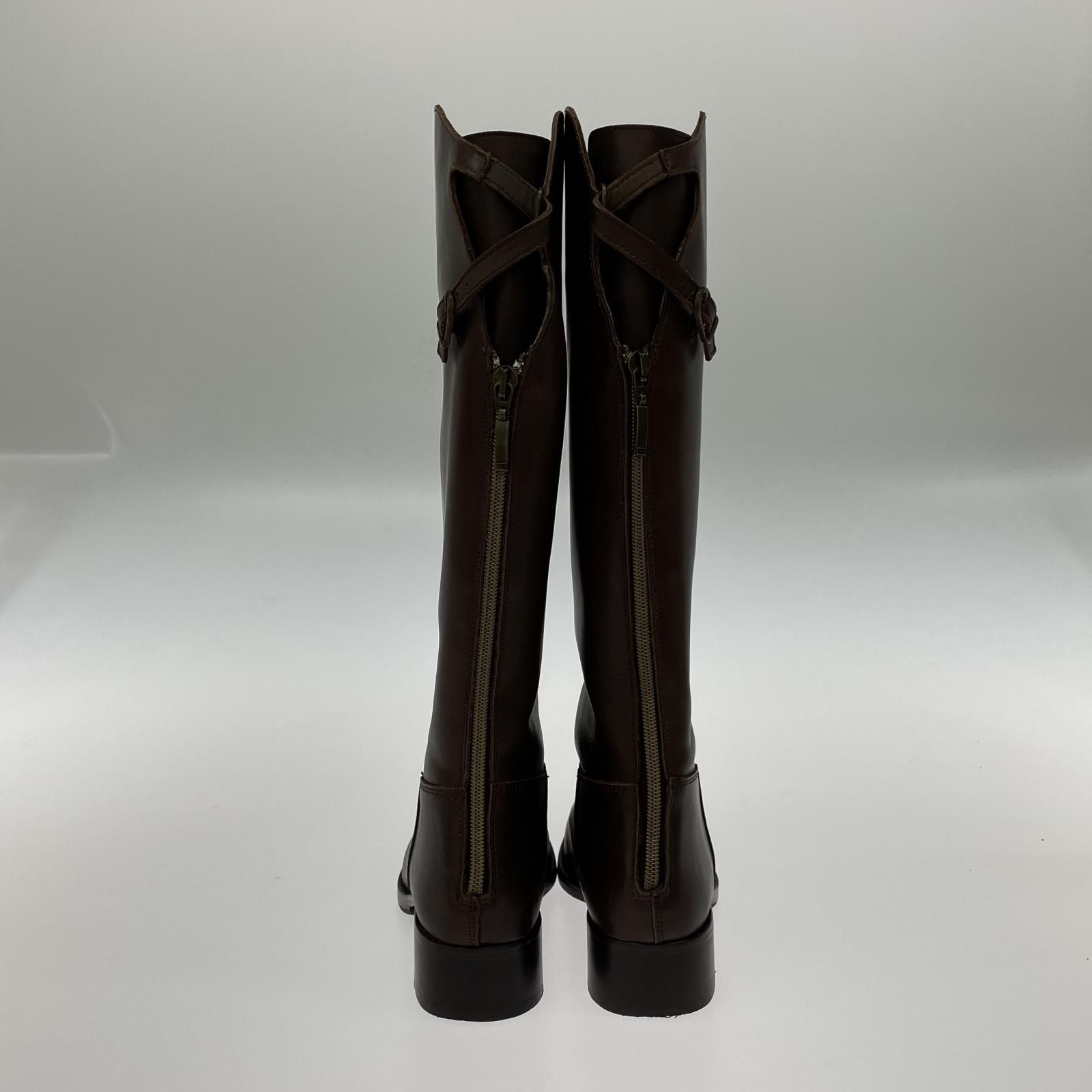 ESCARLATA エスカラータ ロングブーツ size38/ブラウン レディース