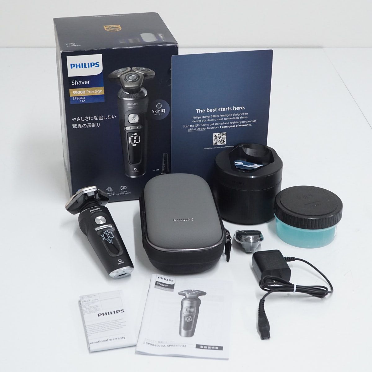 【新品未使用】PHILIPS フィリップス 電動シェーバー S9000プレステージ ウェット＆ドライ 電動 髭剃り SP9840/32 X6393
