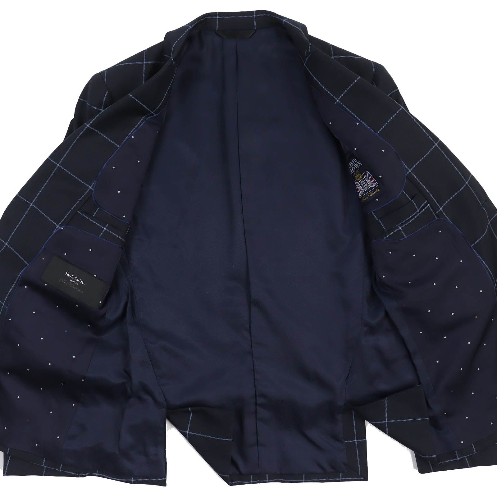 美品△Paul Smith ポールスミス ウール100％ ALFRED BROWN社製