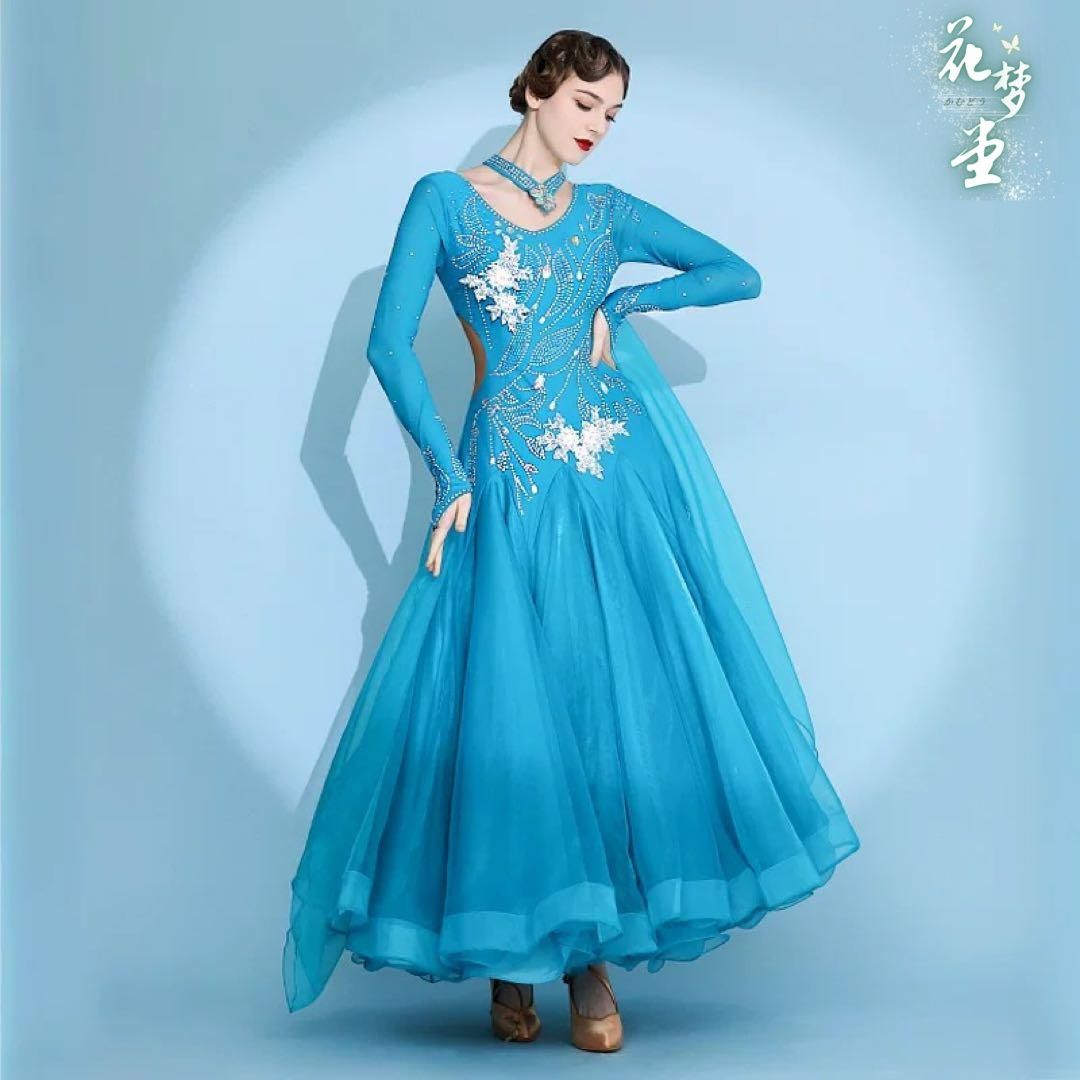 25年新作 新品未使用 スタンダードダンスドレス発表会に最適