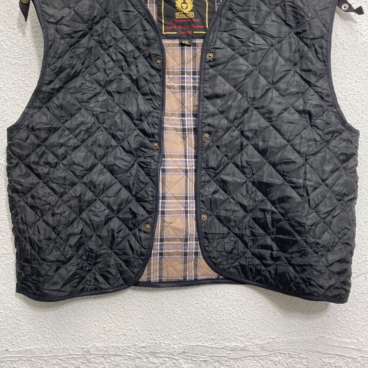 Belstaff キルティング ライナーベスト XXL ブラック ビッグサイズ 