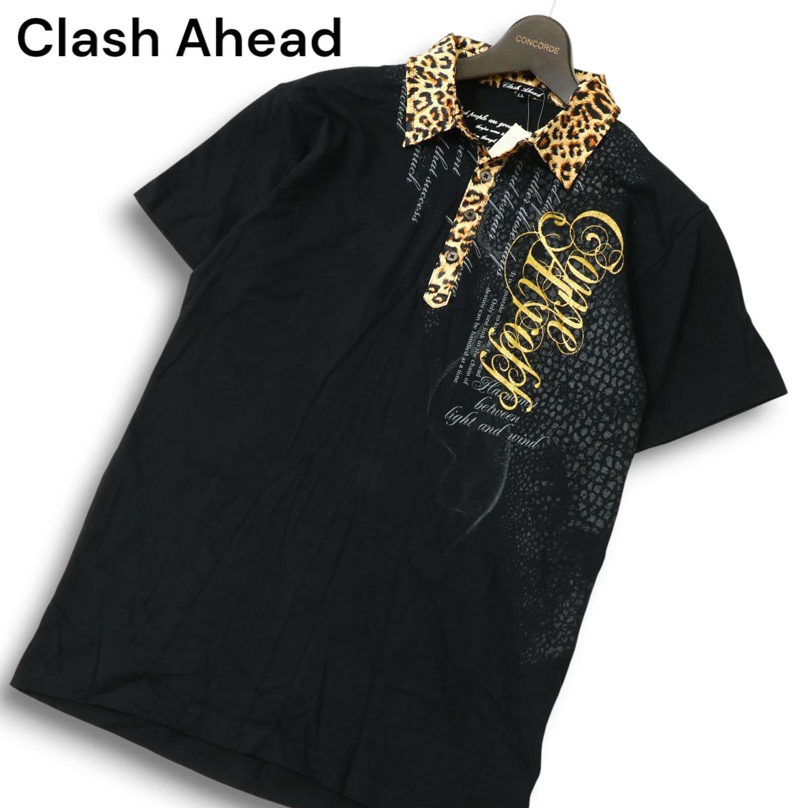 未使用【Y2K 00s VINTAGE☆】Clash Ahead ラメ プリント 半袖
