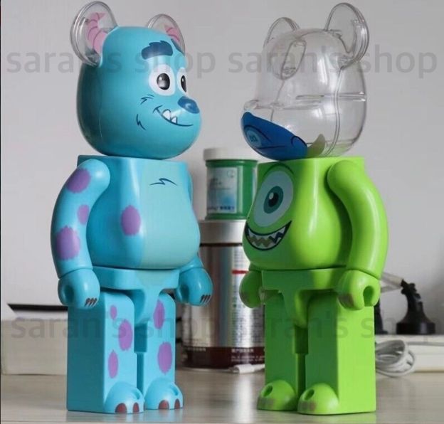 ベアブリック  モンスターズインク  マイク&サリー モンスターズ・インク』のサリーとマイクが仲良くBE@RBRICKに