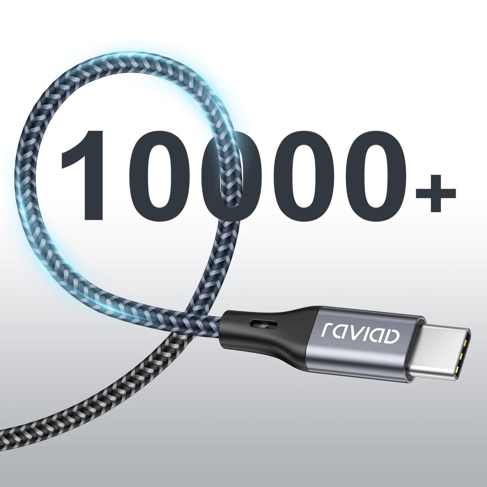 メルカリShops - 【色: グレー】RAVIAD USB Type C ケーブル【1M/QC3.0対