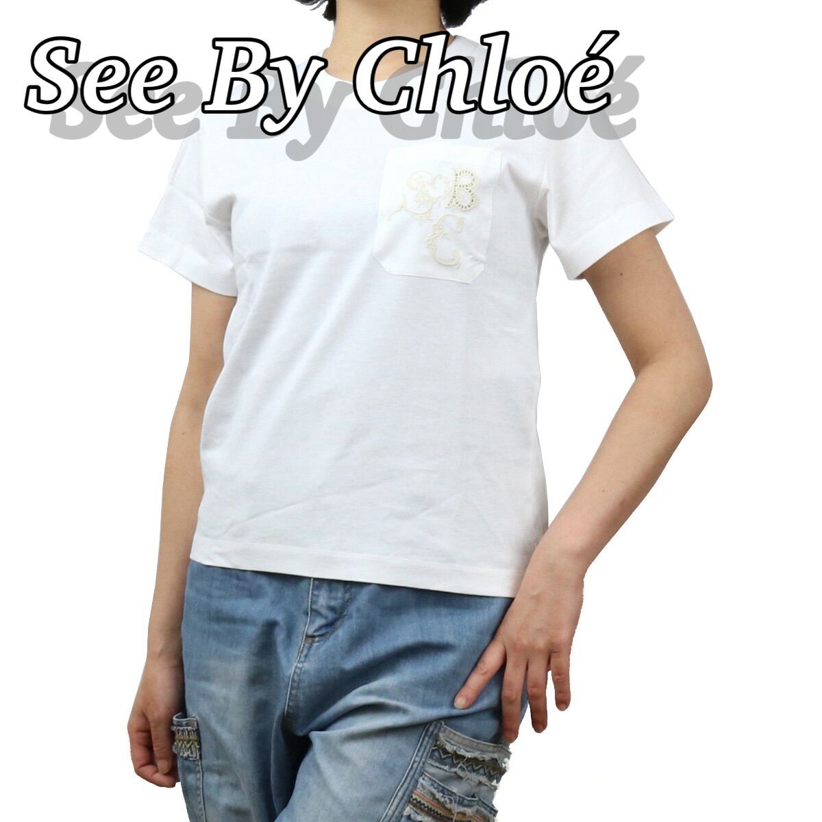 シーバイクロエ SEE BY CHLOE レディース－Tシャツ CHS21SJH41081 109 