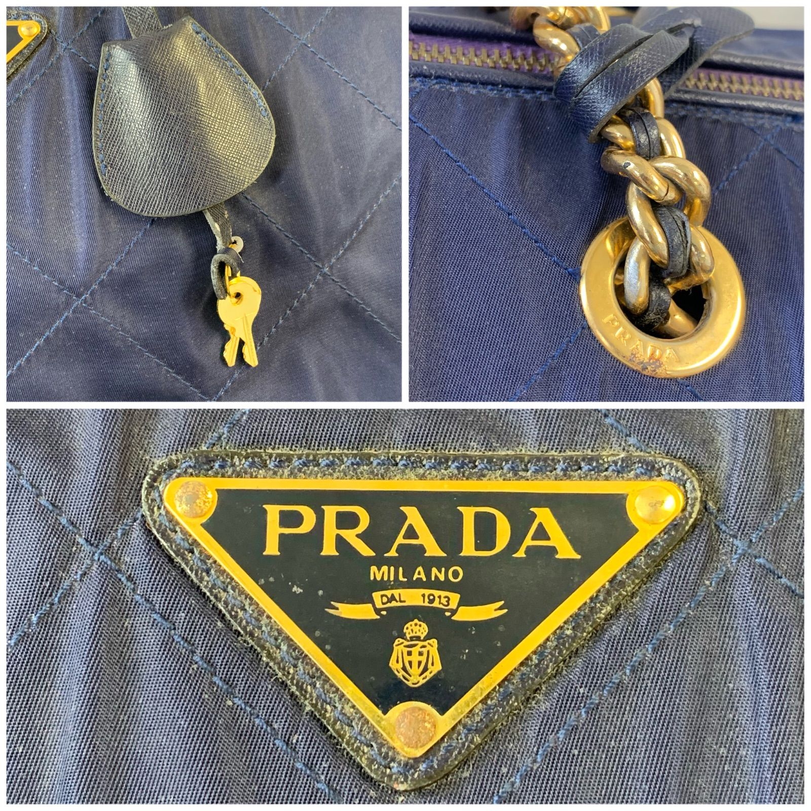 牛革/ザ、ビー付きボストンバック25cm(Dカン+)