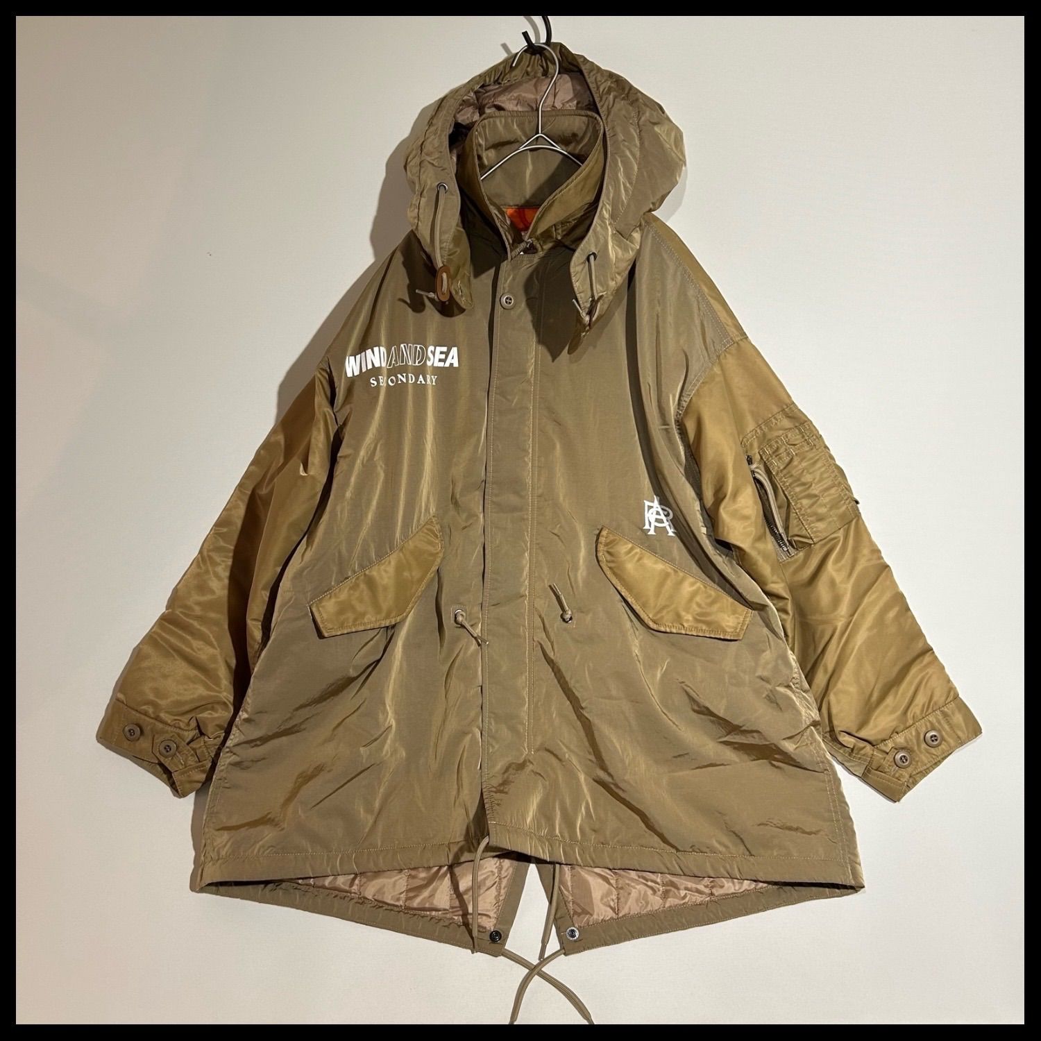 ウィンダンシー WIND AND SEA WDS X ARC SECONDARY M-58 インサレーションフィールドパーカー モッズコート ミリタリー コート ベージュ ユニセックス S