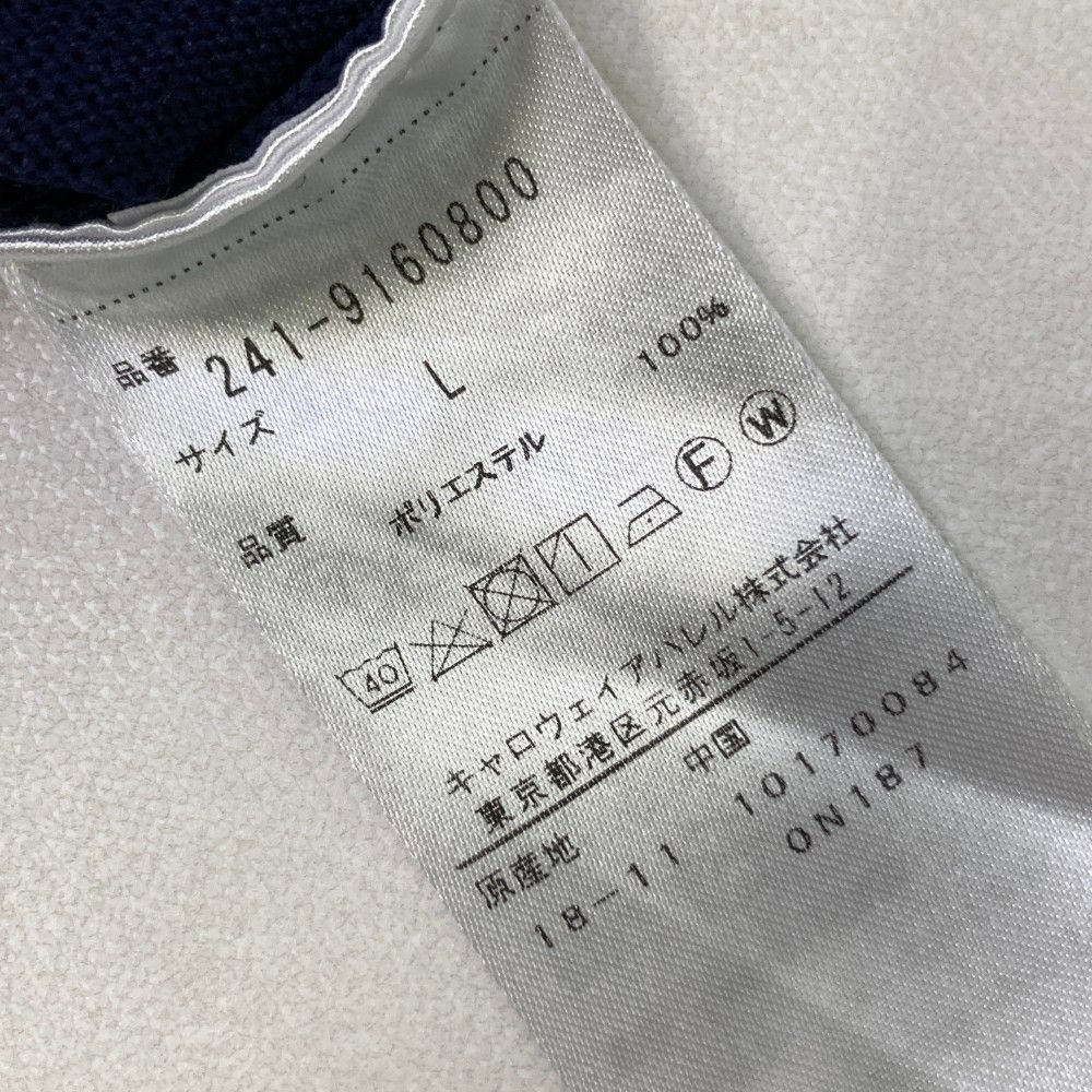 Callaway ゴルフウェア ジャケット ネイビー ロゴ 刺繡 ポリエステル