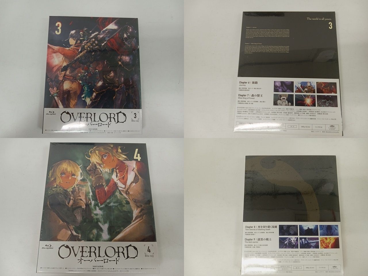 クリアカバー付き オーバーロード BD特典小説 劇場特典 4冊 おまけ付き