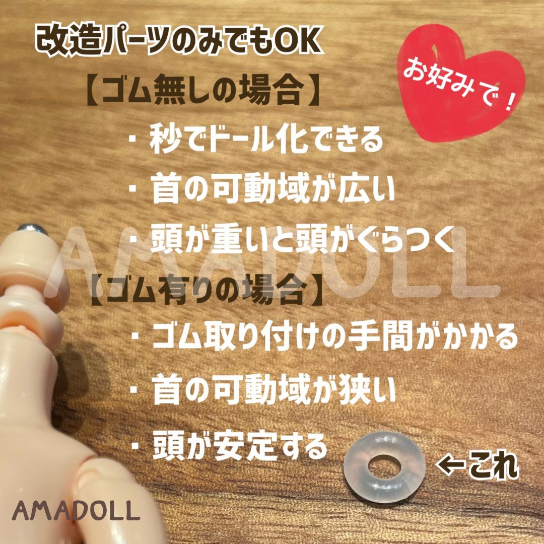 ねんどろいど 首 ジョイント オビツ11 ドール化 改造 セット