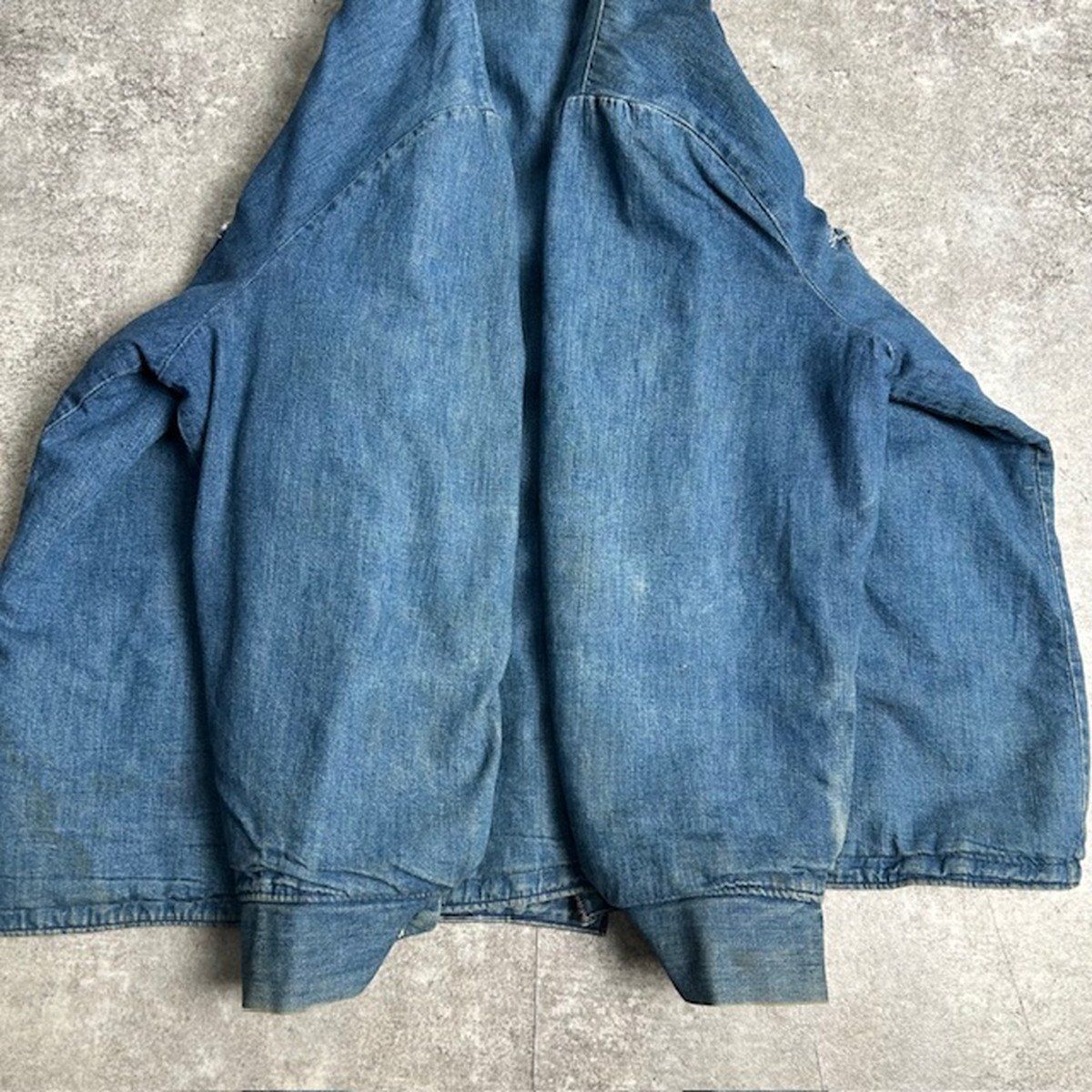 60's 70's unknown デニムカバーオール ブランケット 寄せ書き