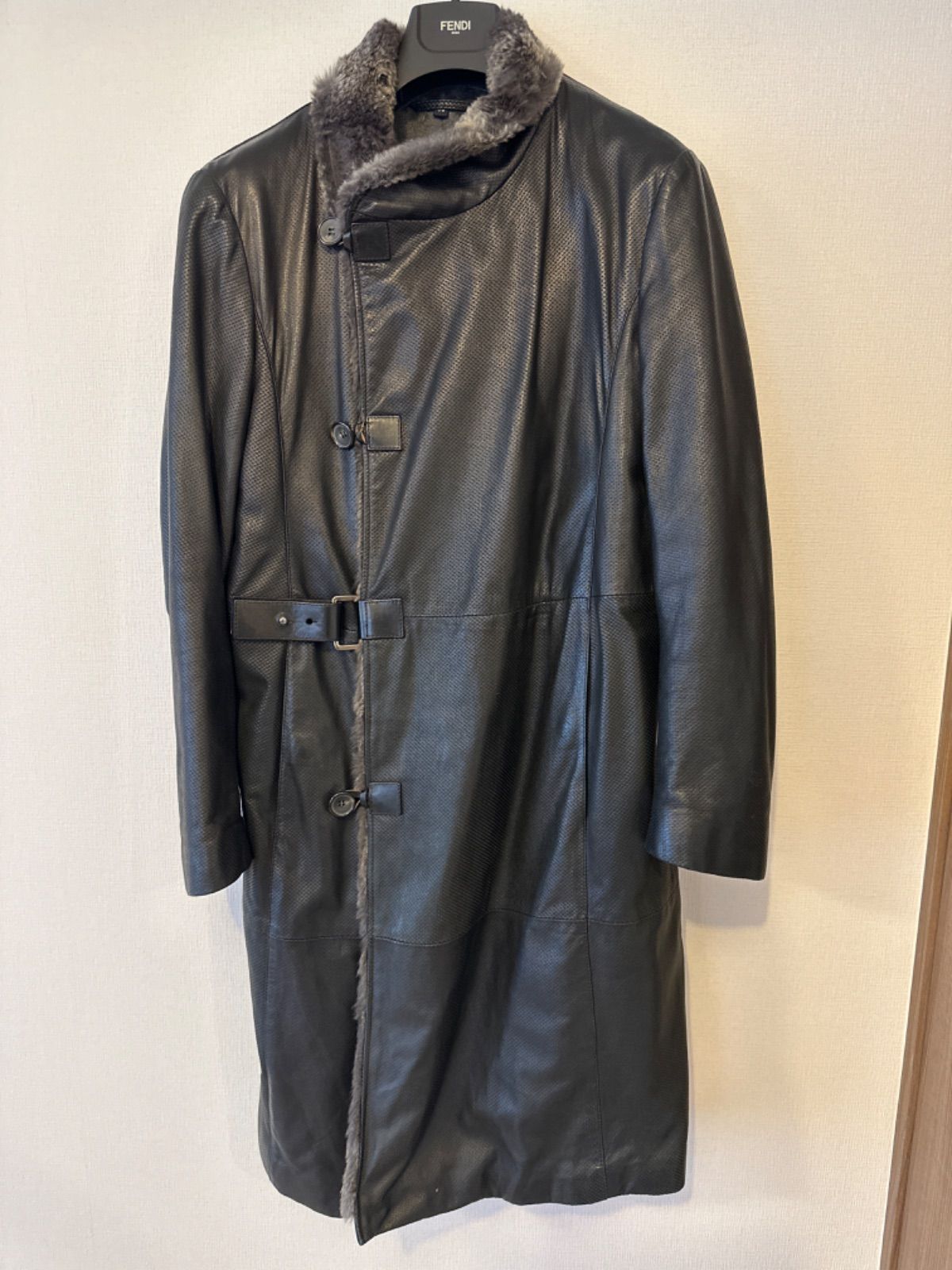 GIORGIO ARMANI ジョルジオアルマーニ 本革ジャケットコート