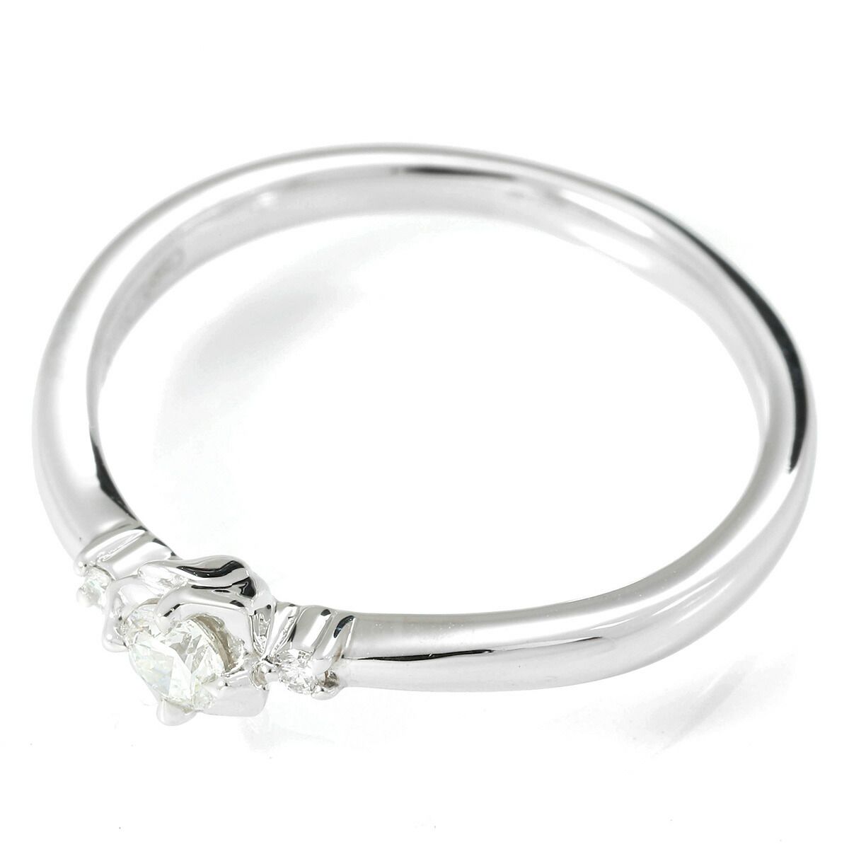 4℃ リング 指輪 ダイヤモンド Pt950 11号 ヨンドシー 中古 プレラブド  