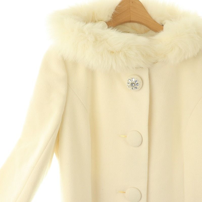 レッセパッセフォックスファーコートホワイト