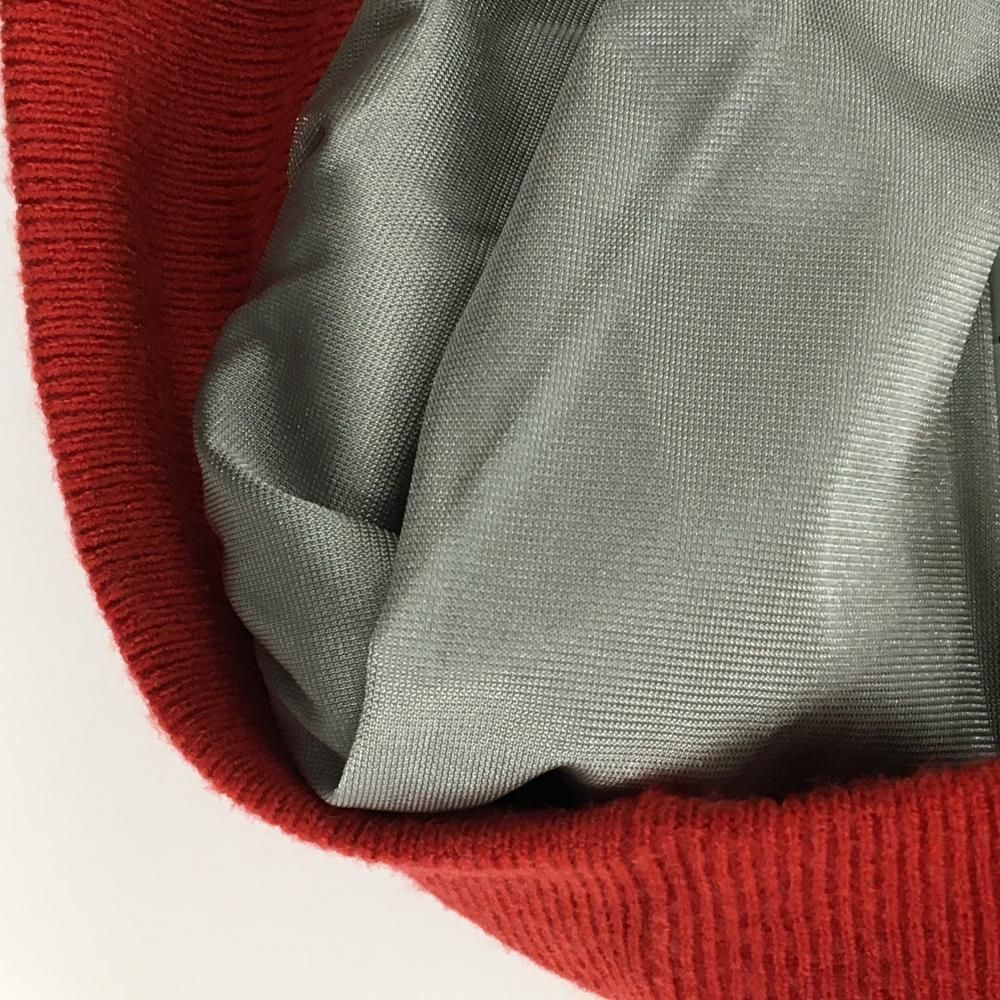 ジャックバニー ニットジャケット レッド系×ネイビー ダブルジップ 裏地付き 袖ロゴ メンズ 4 M ゴルフウェア Jack Bunny LLC-HASEGAWATOSO_COM