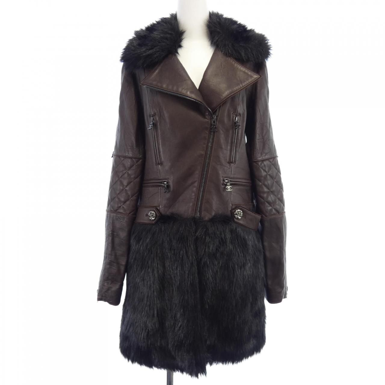 シャネル CHANEL P39511W04589 レザーコート