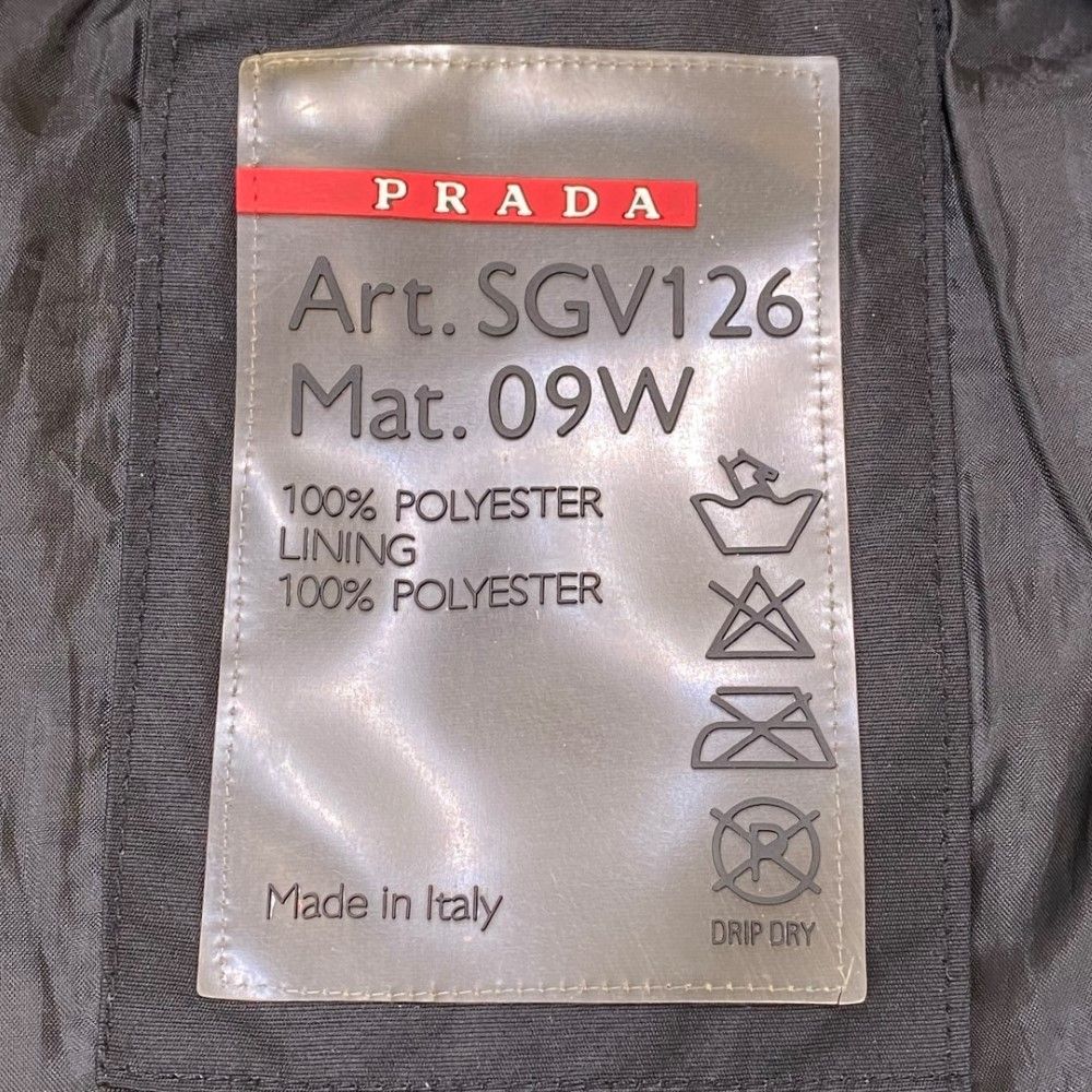 専用 PRADA ダブルジップ 短丈 フーデッドジャケット Y2K イタリア製 PRADA SPORTS DUAL ZIP JACKET ダブルジップ フーデッドジャケット L