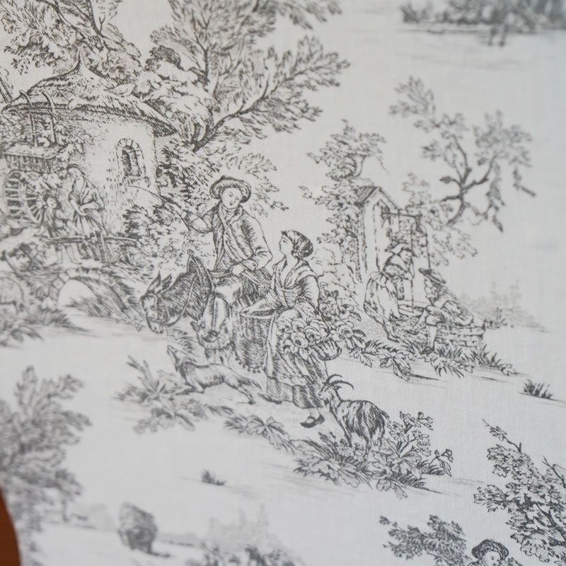 ジェニファーテイラー ダストボックス トワルドジュイ柄 Toile de Jouy