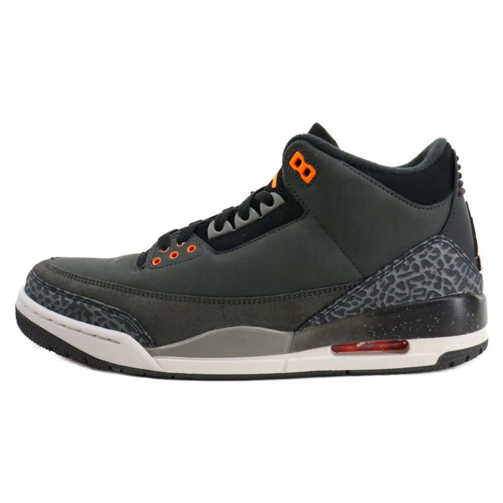 NIKE (ナイキ) AIR JORDAN 3 Retro Fear エアジョーダン3 レトロ フィアー スニーカー シューズ ブラック/オレンジ US10.5/28.5cm CT8532-080