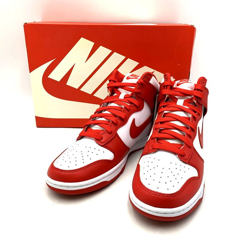 【メンズ】 NIKE ナイキ DD1399-106 DUNK HIGH CHAMPIONSHIP WHITE AND RED ダンク ハイ チャンピオンシップ スニーカー シューズ 靴  【160-241130-mm-11-IZU】