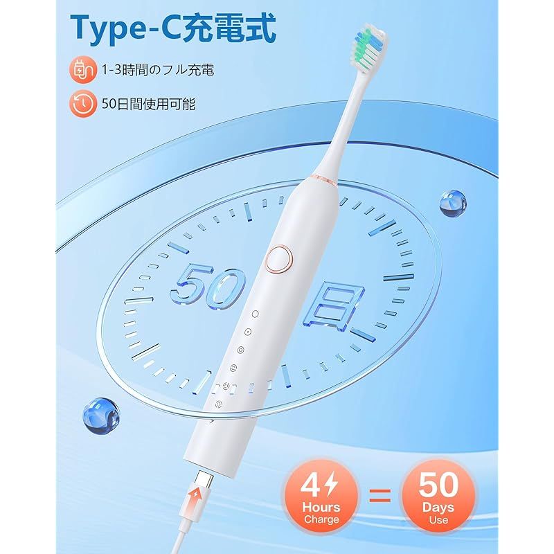 替えブラシ8本付 Type-C充電式
