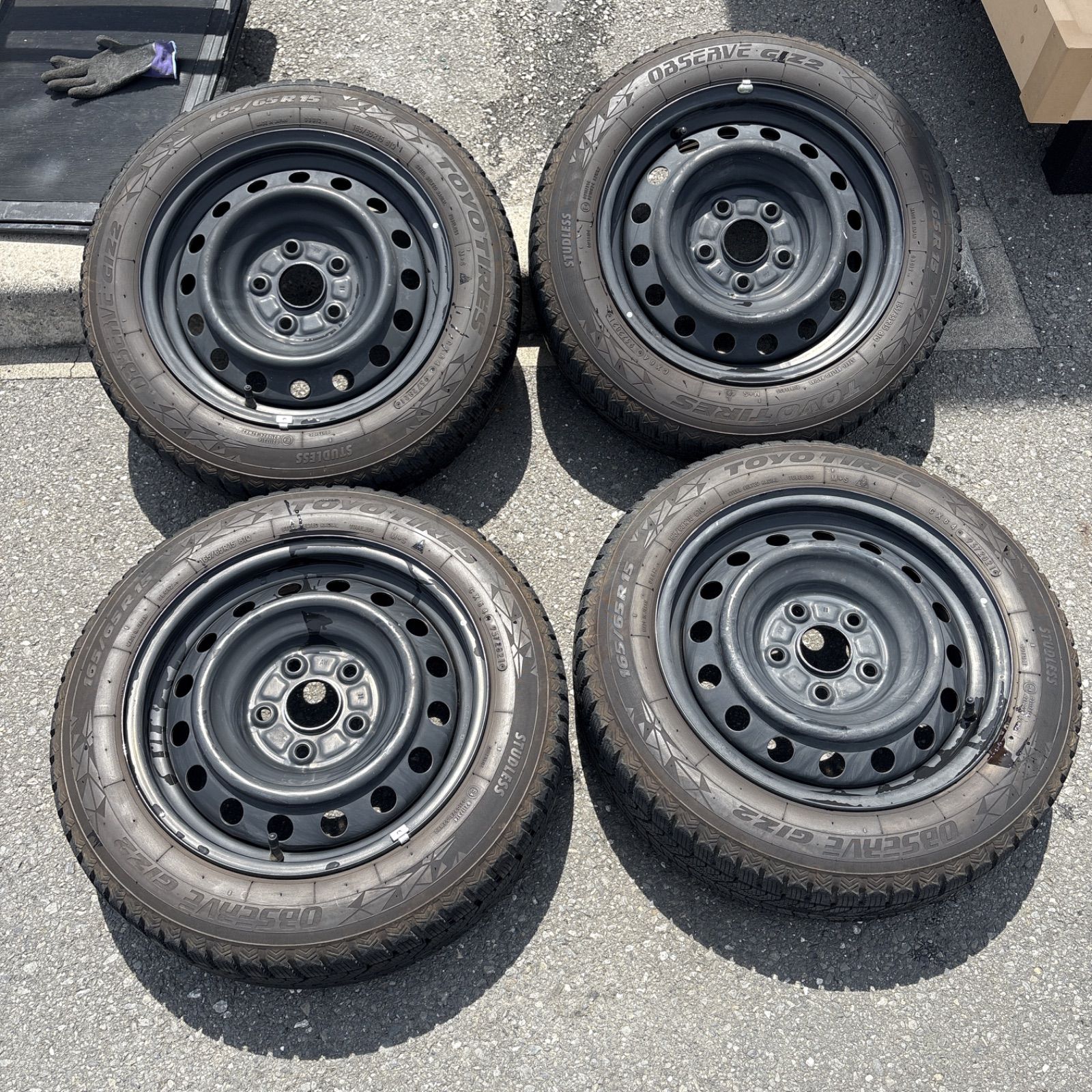 最終値下げ スタッドレスタイヤホイールセット 165/65R15 GIZ2
