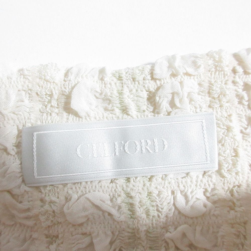 未使用 25SS CELFORD セルフォード クロップドシャーリングブラウス カットソー CWFB251091 サイズF ライトベージュ レディース 古着 中古 CELFORD - 未使用 25SS CELFORD セルフォード クロップド