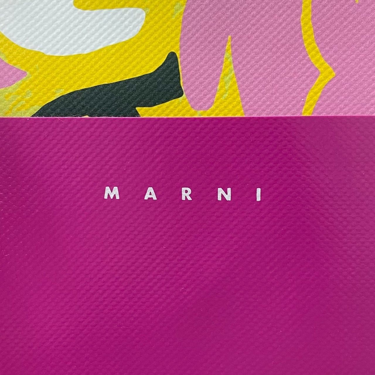 M【MARNI】PVC トートバッグ マルチカラー フラワー/花柄 イエロー/黄色 ピンク MARNI MARKET/マルニマーケット (50478H15)