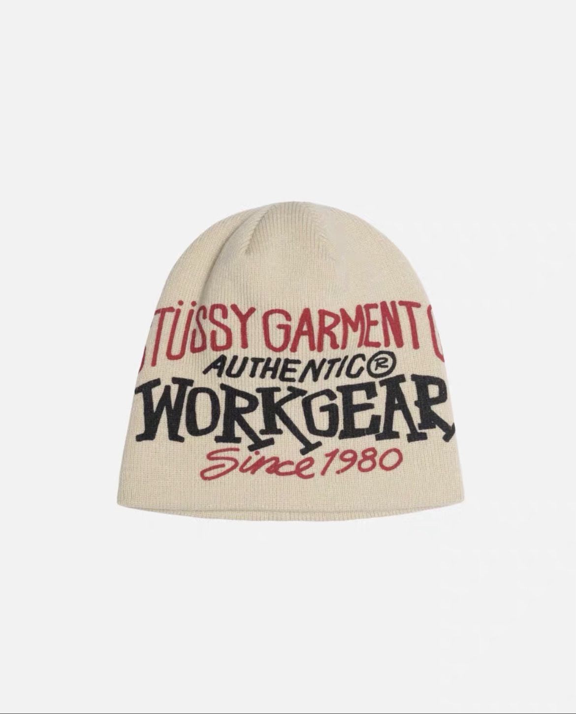 新品、未使用 stussy ステューシー Workgear Prinr skullcap ビーニー 男女兼用 ファッション メンズ 帽子 ニット帽・ビーニー