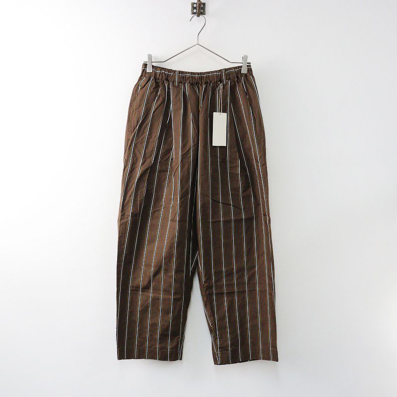 未使用 2022AW ネストローブ Cotton Satin Stripe Easy Pants