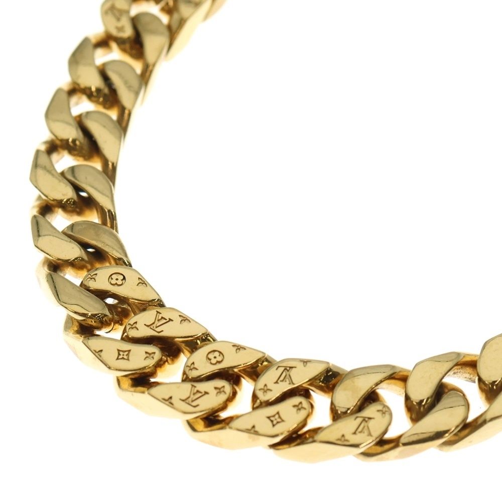 LOUIS VUITTON ルイヴィトン コリエ チェーンリンクス モノグラム チェーンネックレス ゴールド M00304