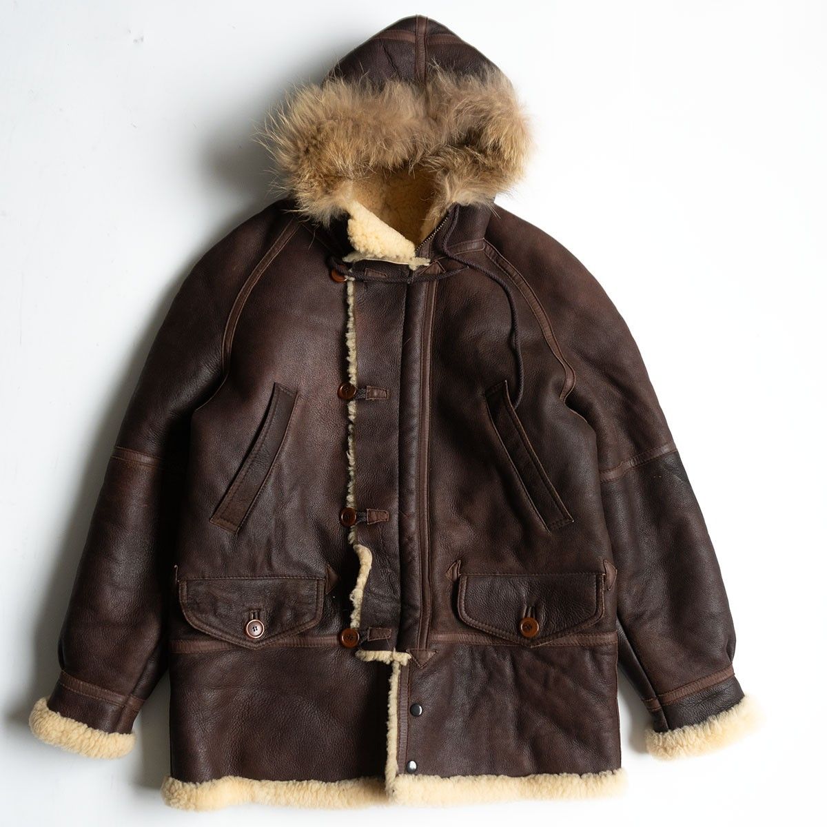 美品/25周年】AVIREX【B-7 ムートン アラスカンコート】M 美品/25周年】AVIREX【B-7 ムートン アラスカンコート】M